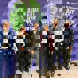 Alixis Balisman en photo de groupe lors de la conférence COP à Glasgow, 2021